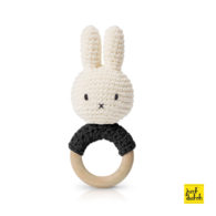 miffy handmade teether, black + music
