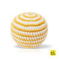 gele gestreept bal handmade