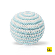 pastel aqua gestreept bal handmade