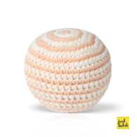 pastel roze gestreept bal handmade