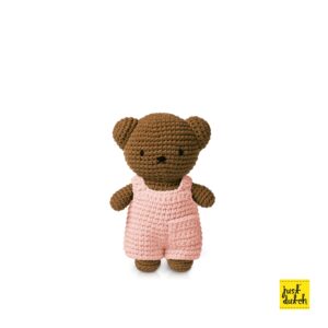 boris handmade en zijn pastel roze overall