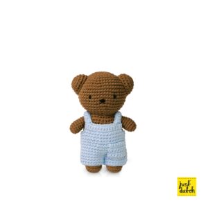 boris handmade en zijn pastel blauwe overall