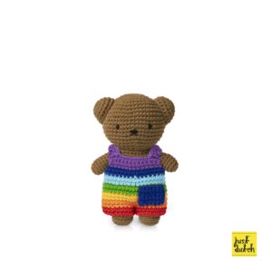 boris handmade en zijn heldere regenboog overall