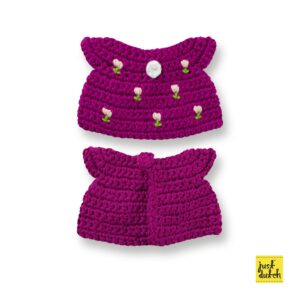 cerise tulpen jurk handmade