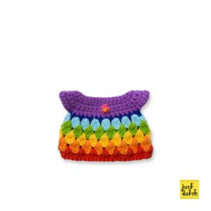 heldere regenboog jurk handmade