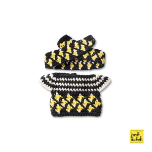 zwarte afro outfit handmade