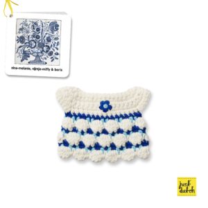 nieuwe delfts blauwe jurk handmade