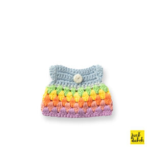 pastel regenboog jurk handmade