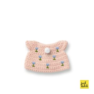 pastel roze tulpen jurk handmade