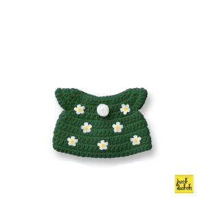 groene bloemenjurk handmade