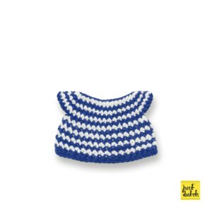 blauwe streepjesjurk handmade