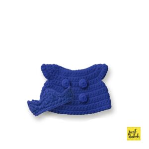blauwe koningingeset handmade
