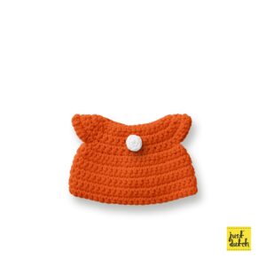 oranje jurk handmade