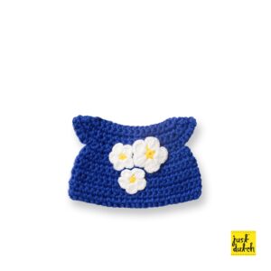 blauwe verjaardagsjurk handmade