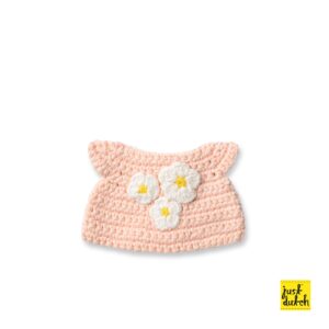 pastel roze verjaardagsjurk handmade