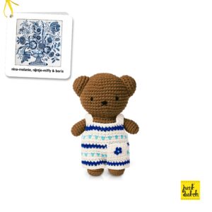 boris handmade en zijn nieuwe delft blauwe overall