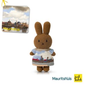 nina handmade en haar gezicht op delft jurk
