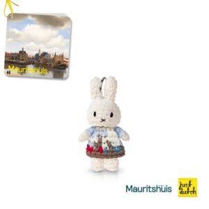 nijntje handmade gezicht op delft sleutelhanger