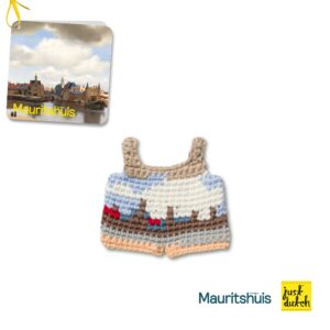 gezicht op delft overall handmade