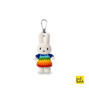 nijntje handmade sleutelhanger regenboog