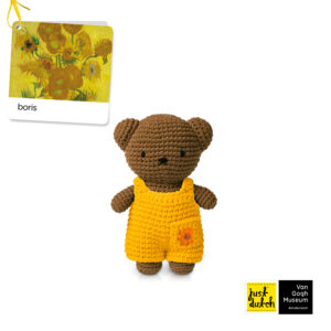 boris handmade en zijn zonnebloemen overall