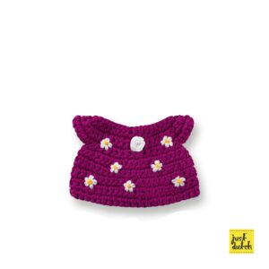 cerise bloemen jurk handmade