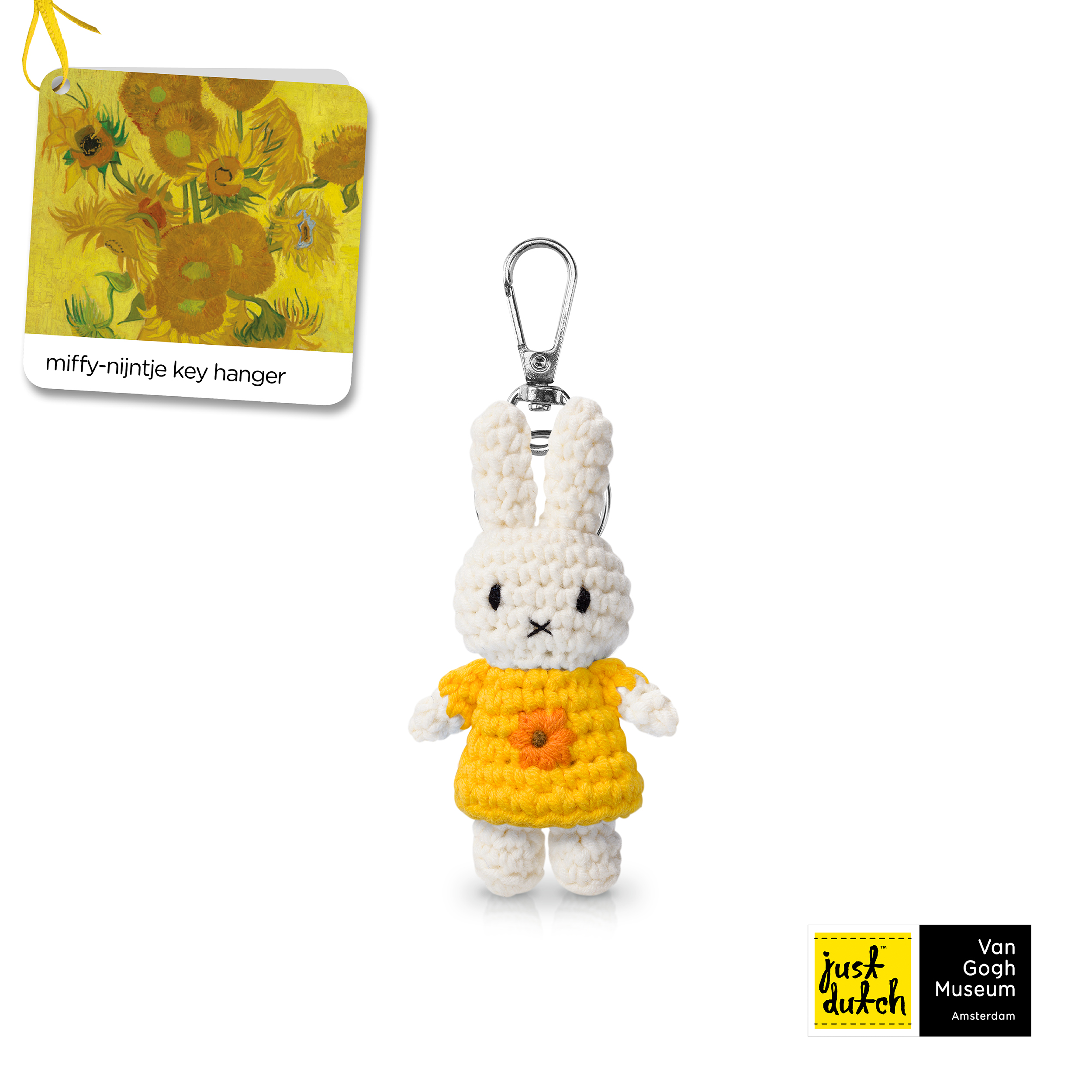 nijntje handmade sleutelhanger zonnebloemen