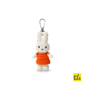 nijntje handmade sleutelhanger oranje jurk