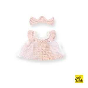 pastel roze prinsessenoutfit handmade