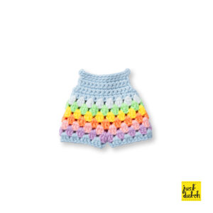 pastel regenboog overall handmade