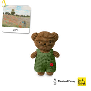 boris handmade en zijn monet klaprozen overall