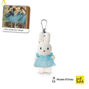 nijntje handmade sleutelhanger degas blauw