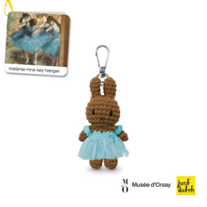 nina handmade sleutelhanger degas blauw
